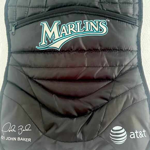 RARE SGA #21 JOHN BAKER Chest Protector BACKPACK Bookbag Florida / Miami Marlins - Picture 1 of 10